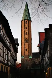Marktkirche Goslar bei Dämmerung
